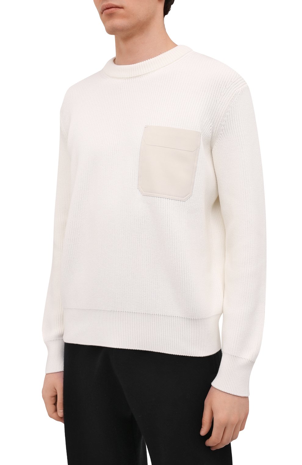 Свитер из хлопка и шелка ZEGNA, арт. UZD83/110, фото 3