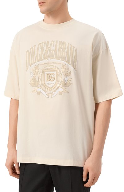 Хлопковая футболка DOLCE & GABBANA, арт. G8SH6Z/G702H, фото 3