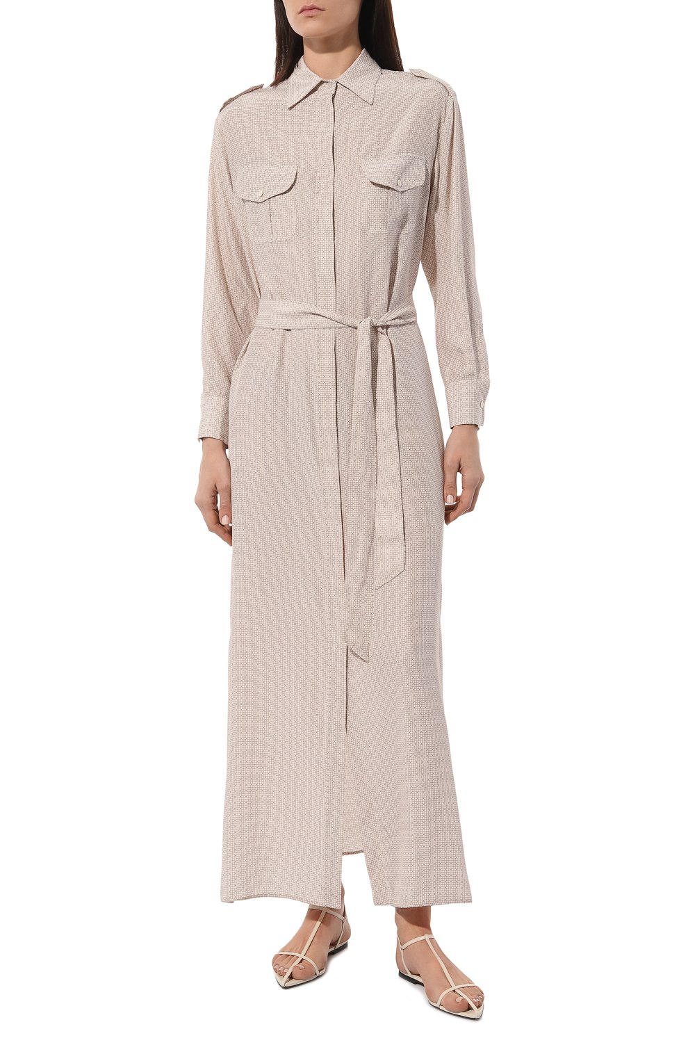 Атласное платье KITON, арт. D47H321K0978C_D47T321K0978C_D47Z321K0978C, фото 3