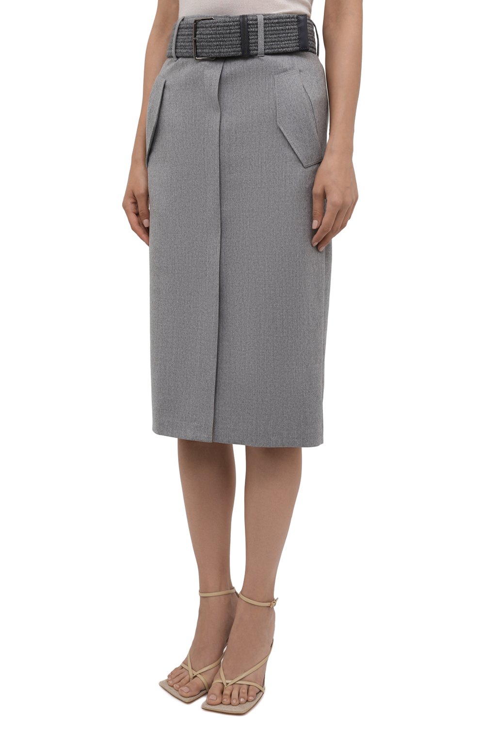 Шерстяная юбка BRUNELLO CUCINELLI, арт. ME226G3147, фото 3