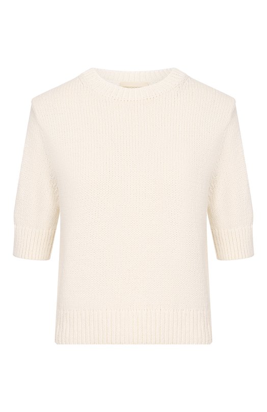 Хлопковый пуловер 12 STOREEZ 135833 Кремовый 135833