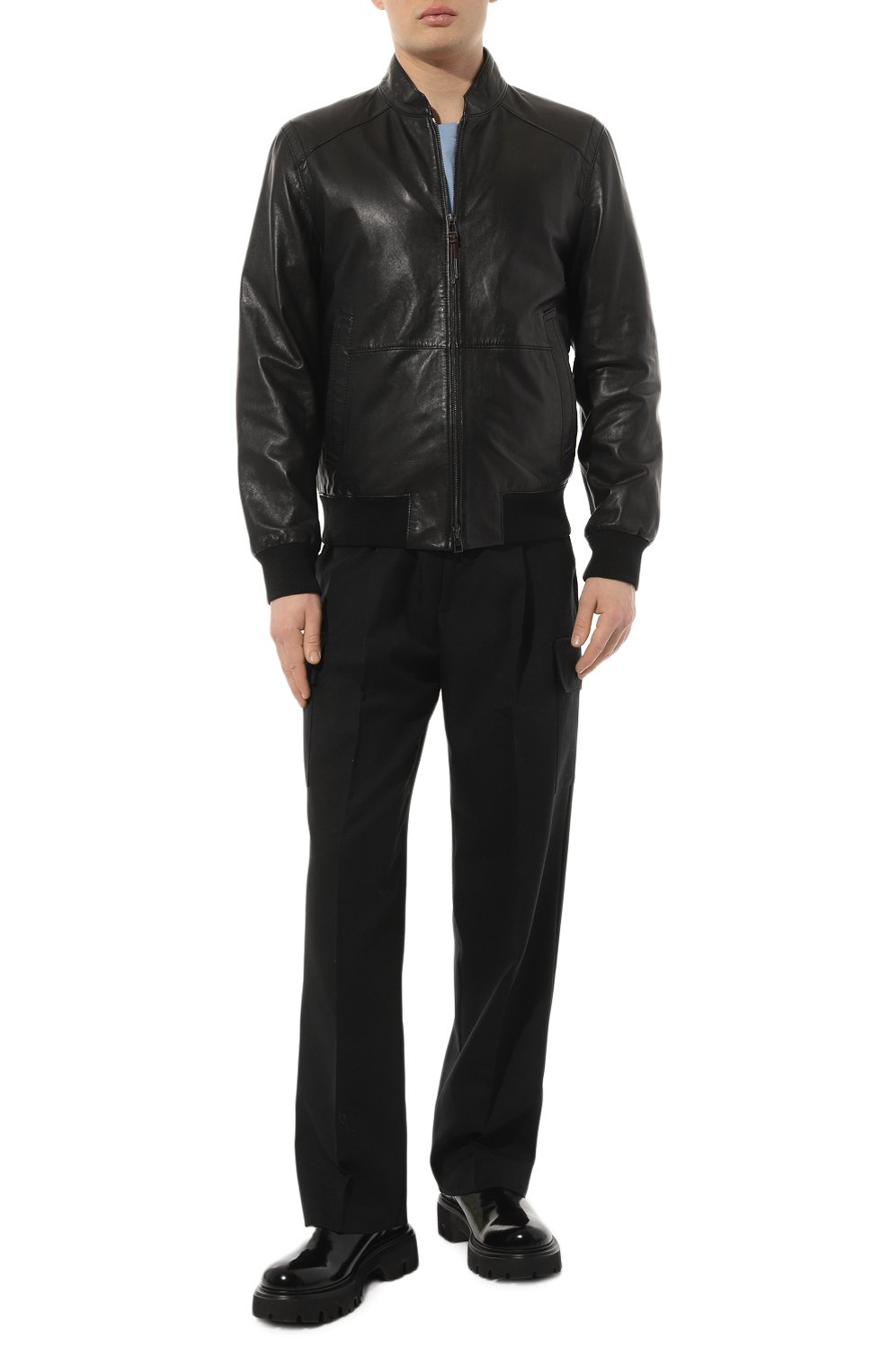 Кожаный бомбер WINDSOR, арт. B0RELL03-L/1300157, фото 2