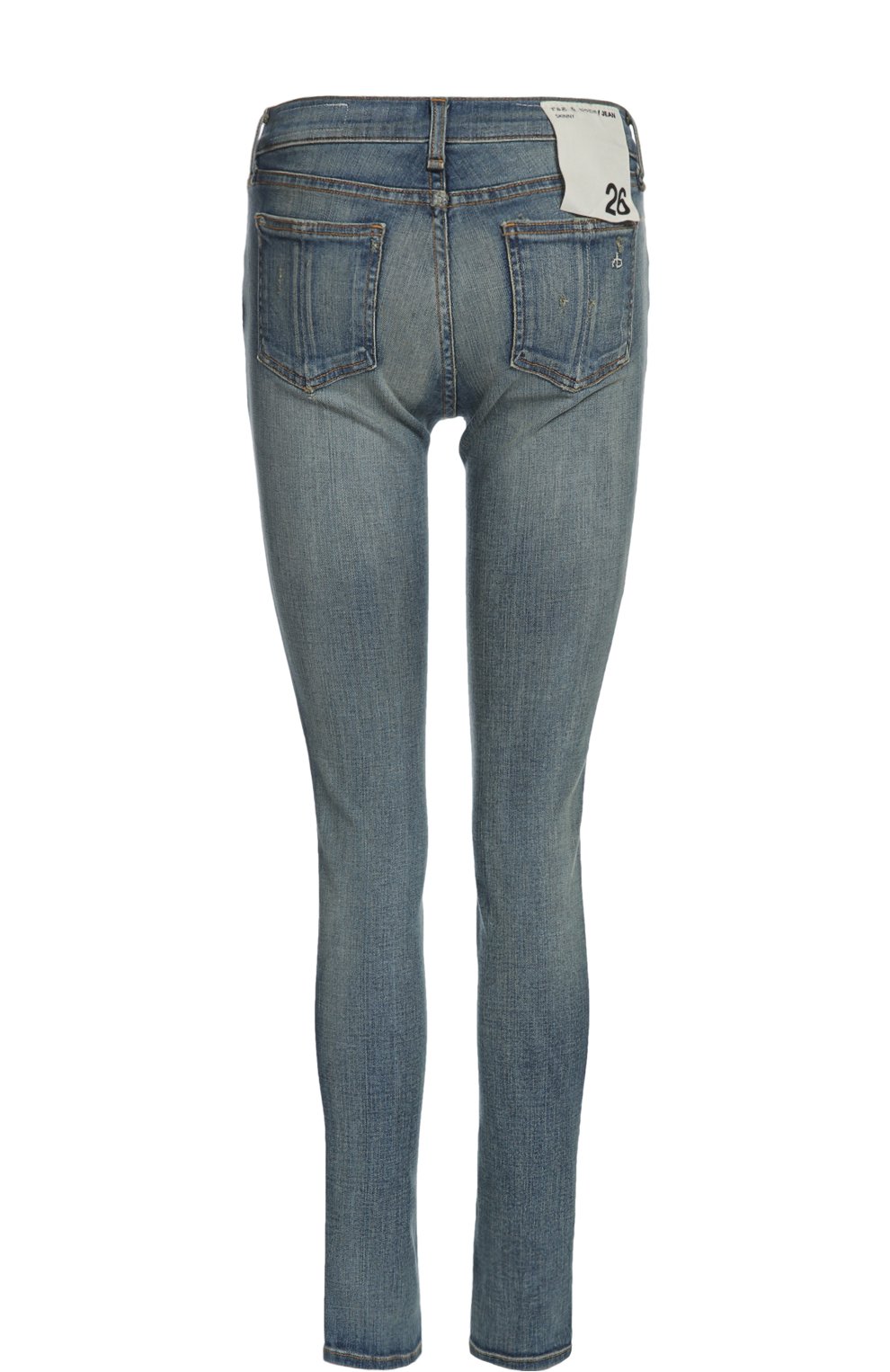 Джинсы RAG AND BONE голубого цвета по цене 21950 руб., арт. W1502K520/DESTR0YED, фото 2 Джинсы RAG AND BONE, арт. W1502K520/DESTR0YED, фото 2