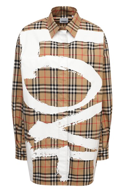 Женская хлопковая рубашка BURBERRY, арт. 8038128