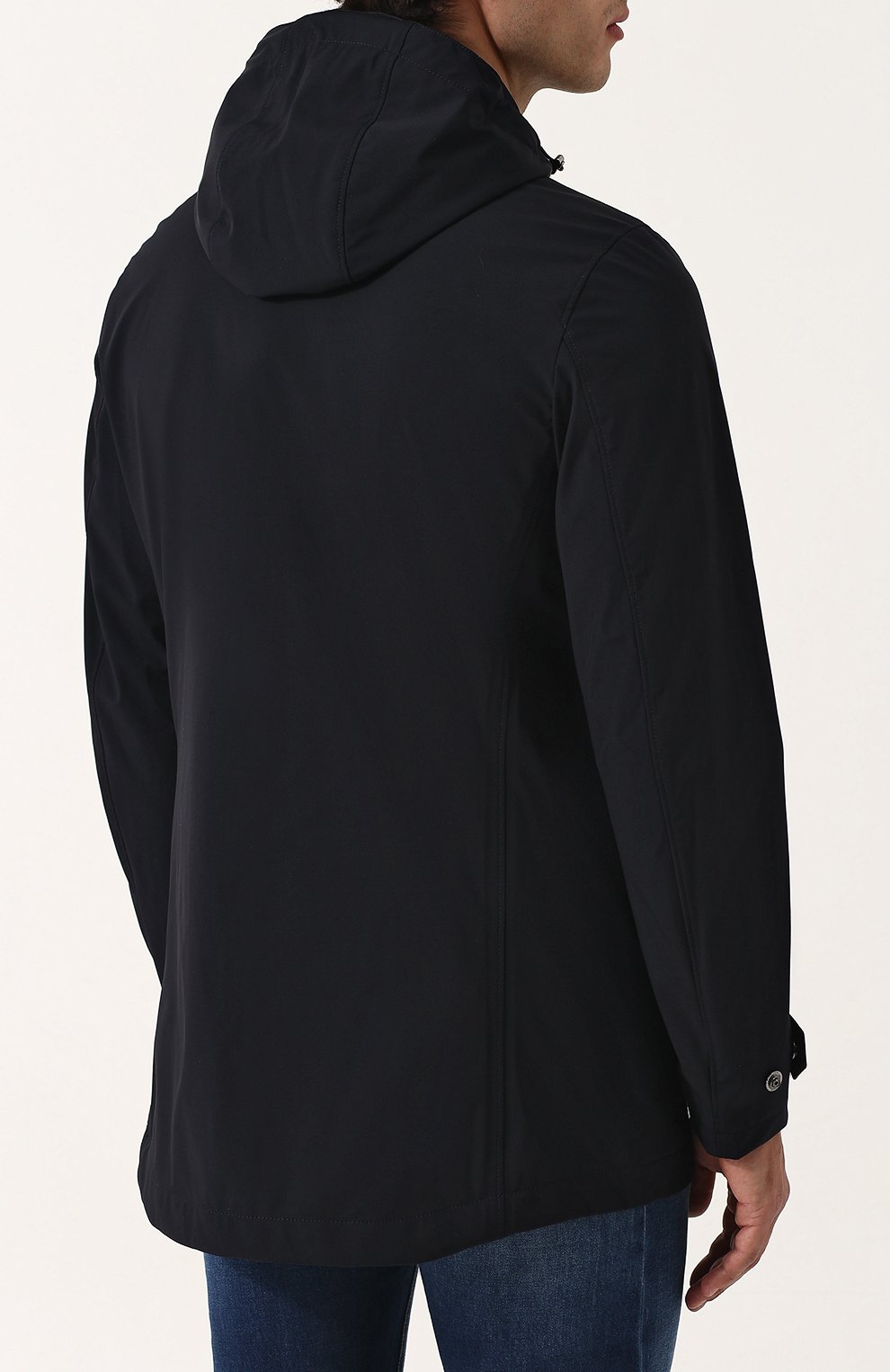 Укороченный плащ на молнии с капюшоном MOORER, арт. WAHLER-KNA, фото 4