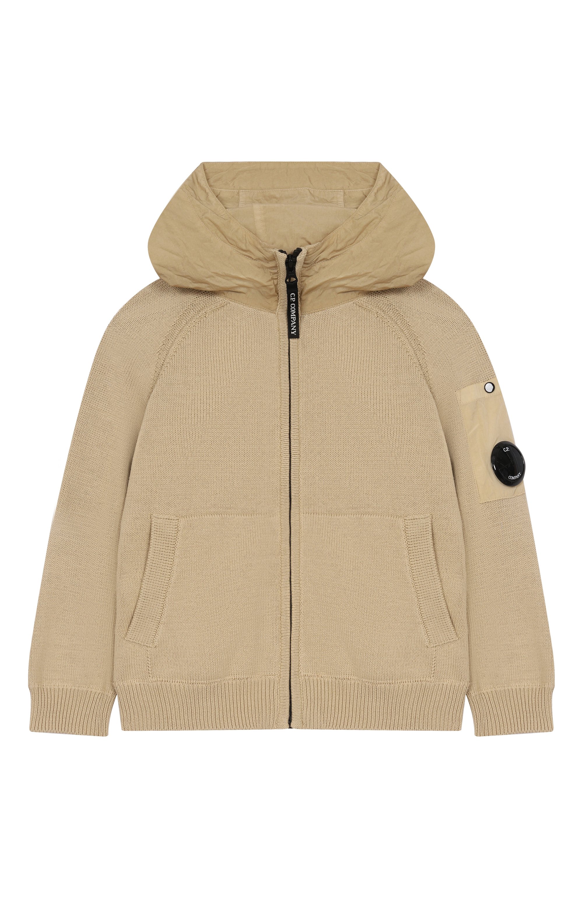 Хлопковая толстовка C.P. COMPANY бежевого цвета по цене 36250 руб., арт. CUW00M/LHE83, фото 1 Хлопковая толстовка C.P. COMPANY, арт. CUW00M/LHE83, фото 1