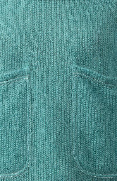Комплект из пуловера и шарфа GIORGIO ARMANI бирюзового цвета по цене 164000 руб., арт. 6GAM11/AM32Z, фото 5 Комплект из пуловера и шарфа GIORGIO ARMANI, арт. 6GAM11/AM32Z, фото 5