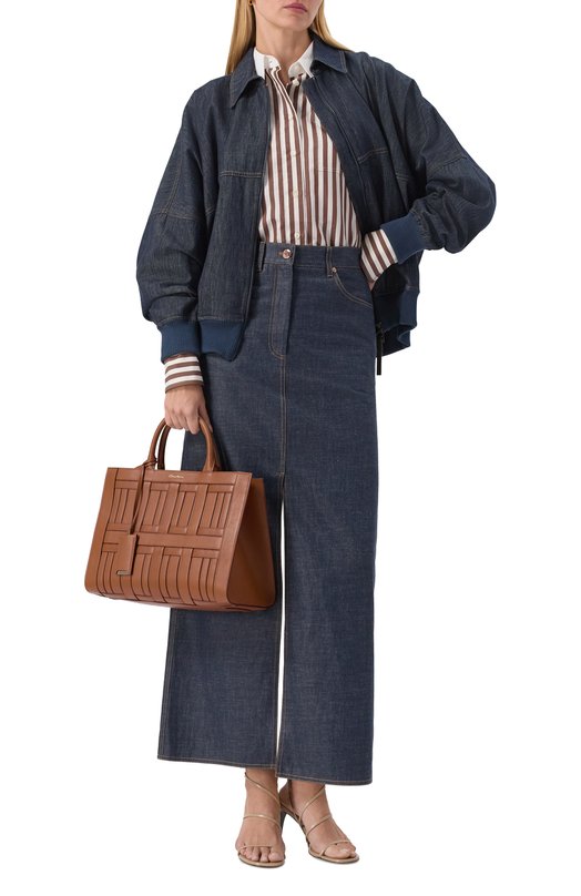 Сумка-тоут Santoni DIBBA2462CG-HTR4T50 Коричневый  DIBBA2462CG-HTR4T50 Фото 7