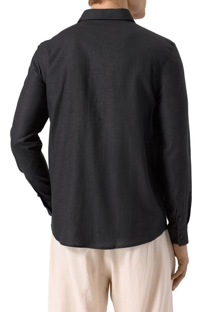 Рубашка изо льна и вискозы HINNOMINATE, арт. HMABM01347, фото 4