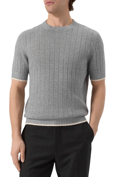 Джемпер изо льна и хлопка BRUNELLO CUCINELLI, арт. M2L707600, фото 3