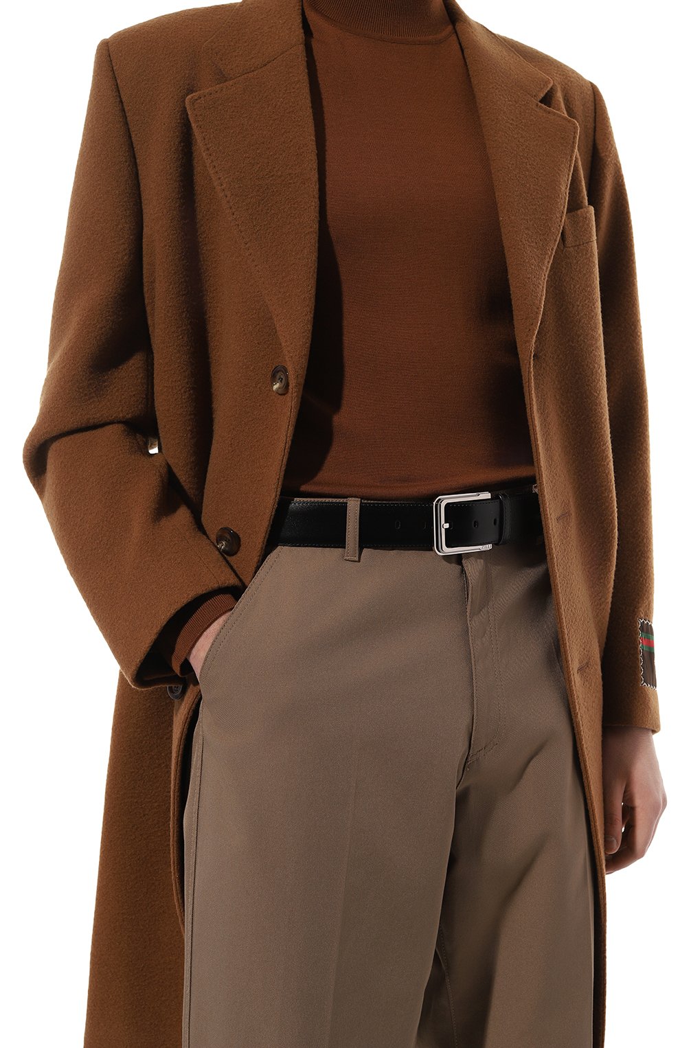 Кожаный ремень ZILLI черного цвета по цене 82900 руб., арт. BL12040M1016VSPARU, фото 2 Кожаный ремень ZILLI, арт. BL12040M1016VSPARU, фото 2