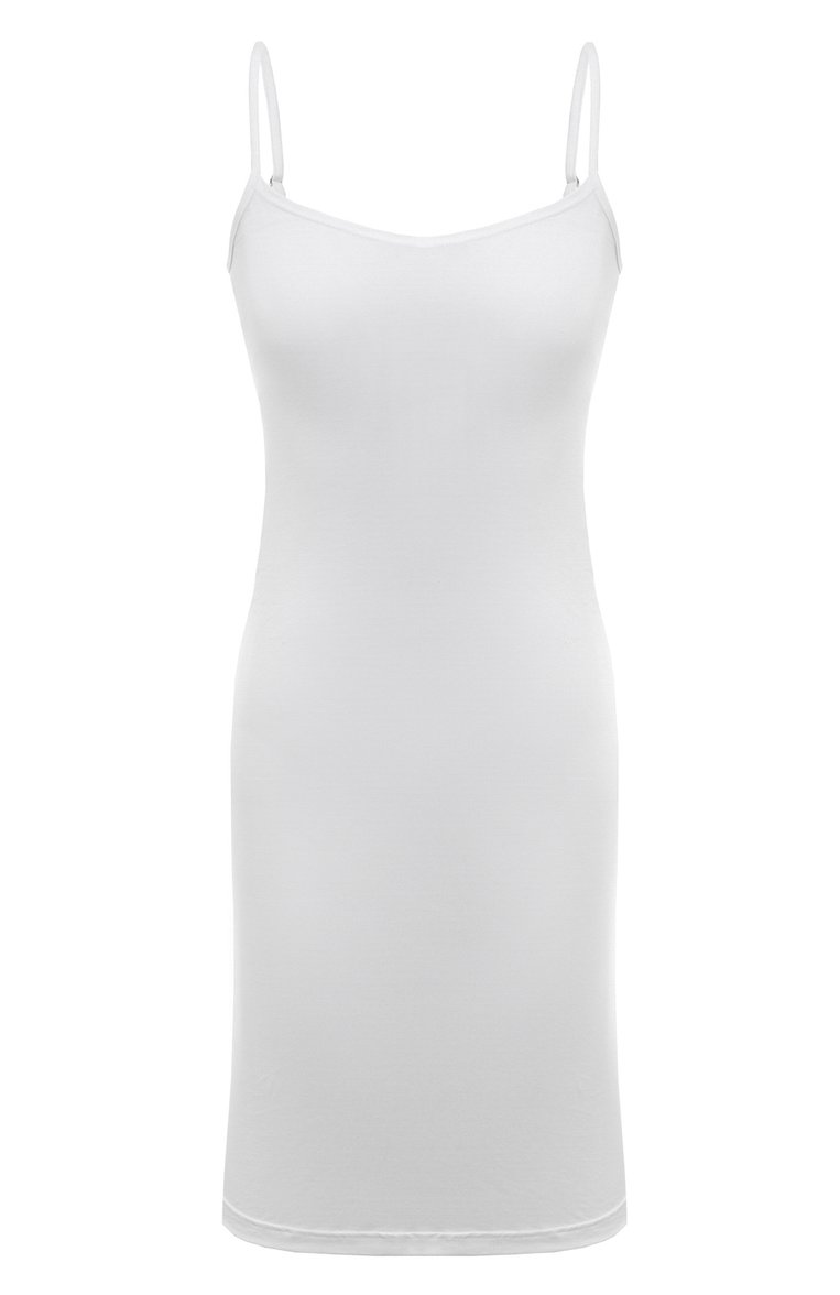 Женская хлопковая сорочка HANRO белого цвета, арт. 071346 | Фото 1 (Материал сплава: Проставлено; Нос: Не проставлено; Материал внешний: Хлопок)