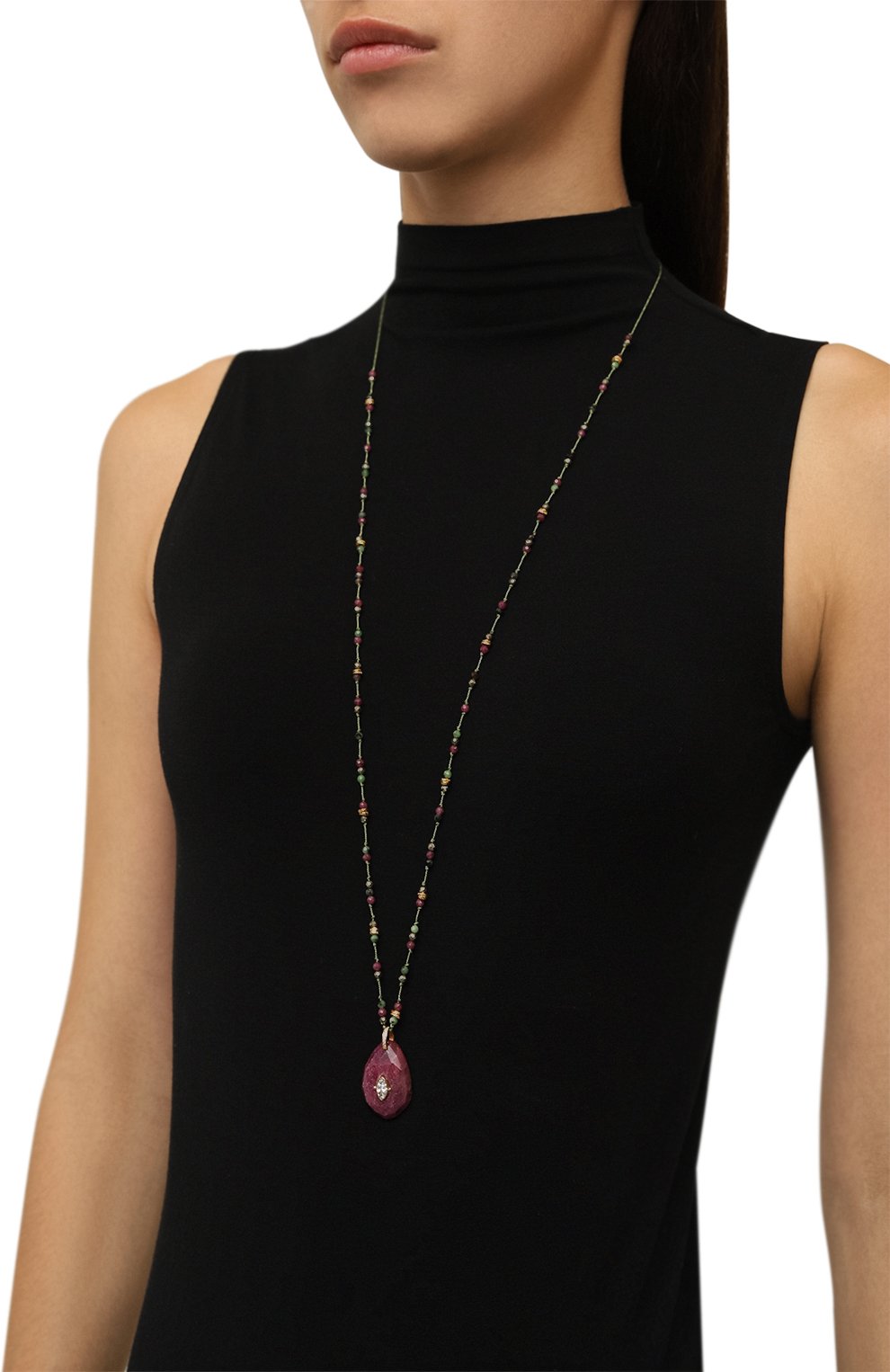 Подвеска HANKA_IN, арт. MIR-SA-CRD-Z0I-PYR-RUB/RUB-CZ-3M, фото 2