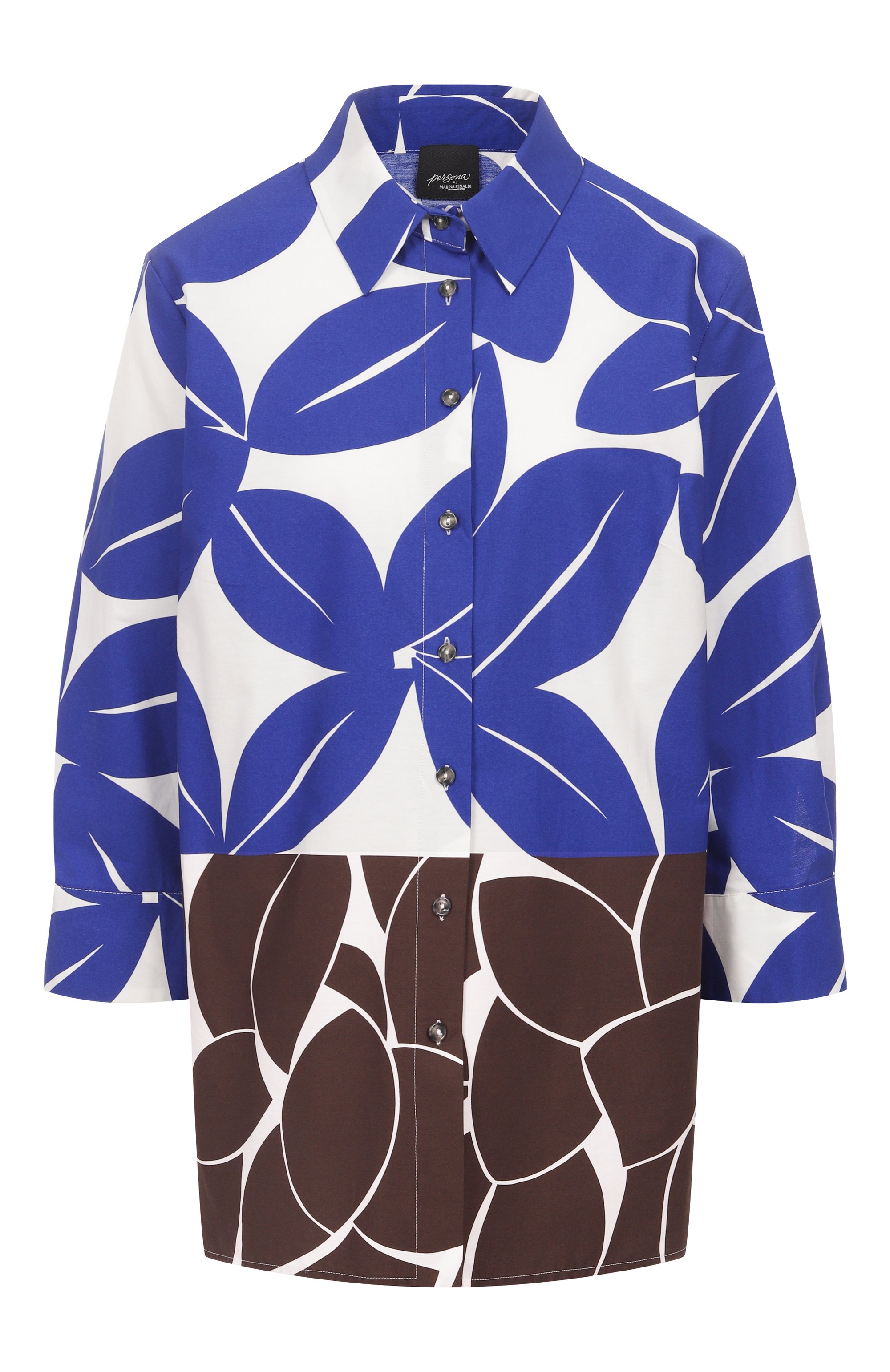 Хлопковая рубашка PERSONA BY MARINA RINALDI, арт. DED0, фото 1