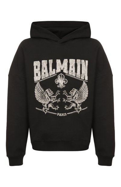 Мужской хлопковое худи BALMAIN, арт. GH1JT251/PD33