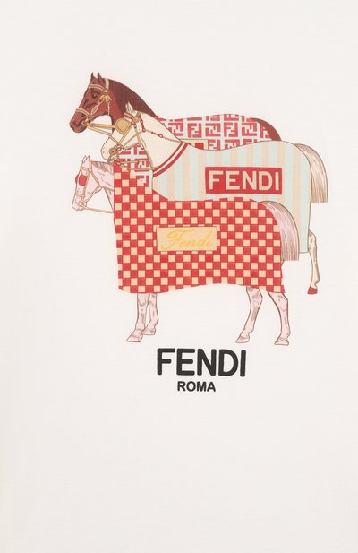 Хлопковая футболка FENDI, арт. JMI498/7AJ/8A-12+, фото 3