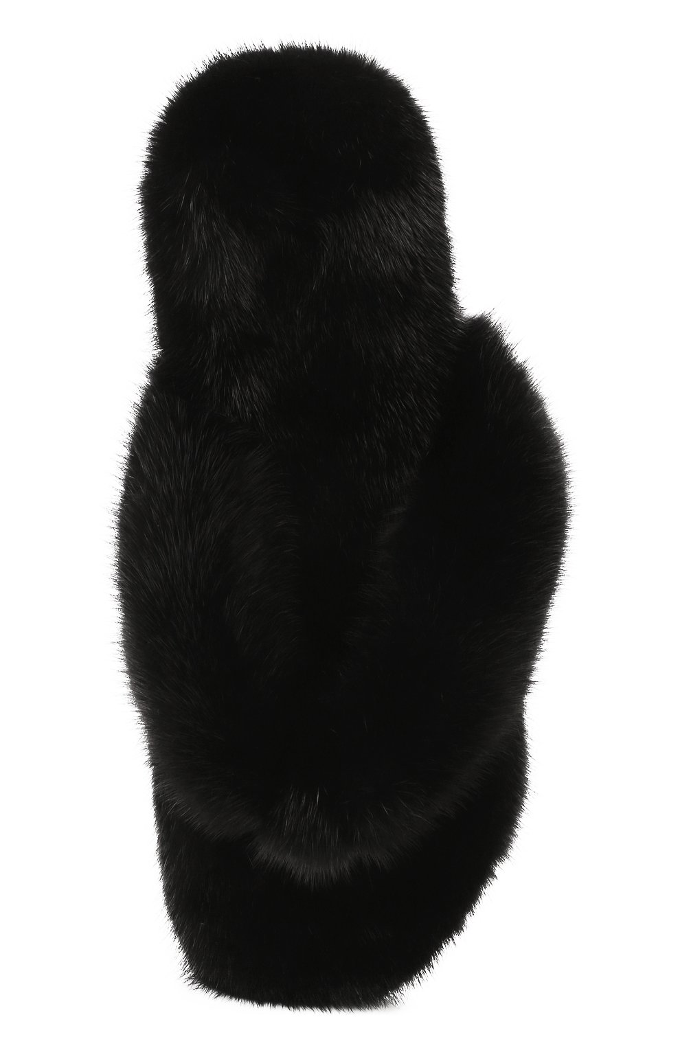 Шлепанцы из меха норки SAINT LAURENT, арт. 687618/E0E00, фото 6