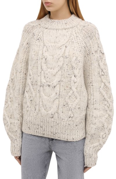 Шерстяной свитер ISABEL MARANT, арт. PU1481-20H007I/FL0VER, фото 3