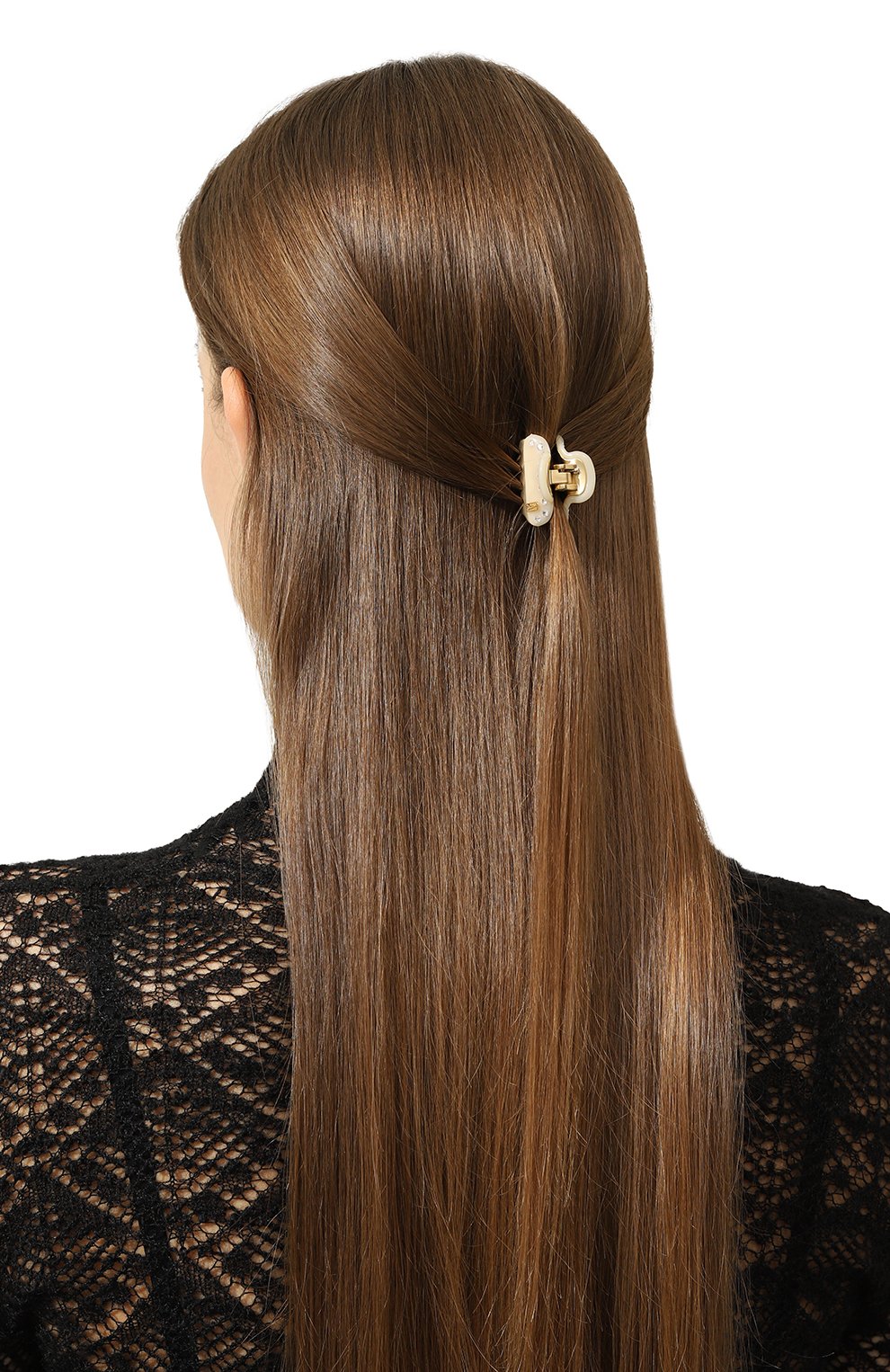 Заколка для волос ALEXANDRE DE PARIS кремового цвета по цене 7960 руб., арт. ICCB-12831-03P24 OI, фото 2 Заколка для волос ALEXANDRE DE PARIS, арт. ICCB-12831-03P24 OI, фото 2