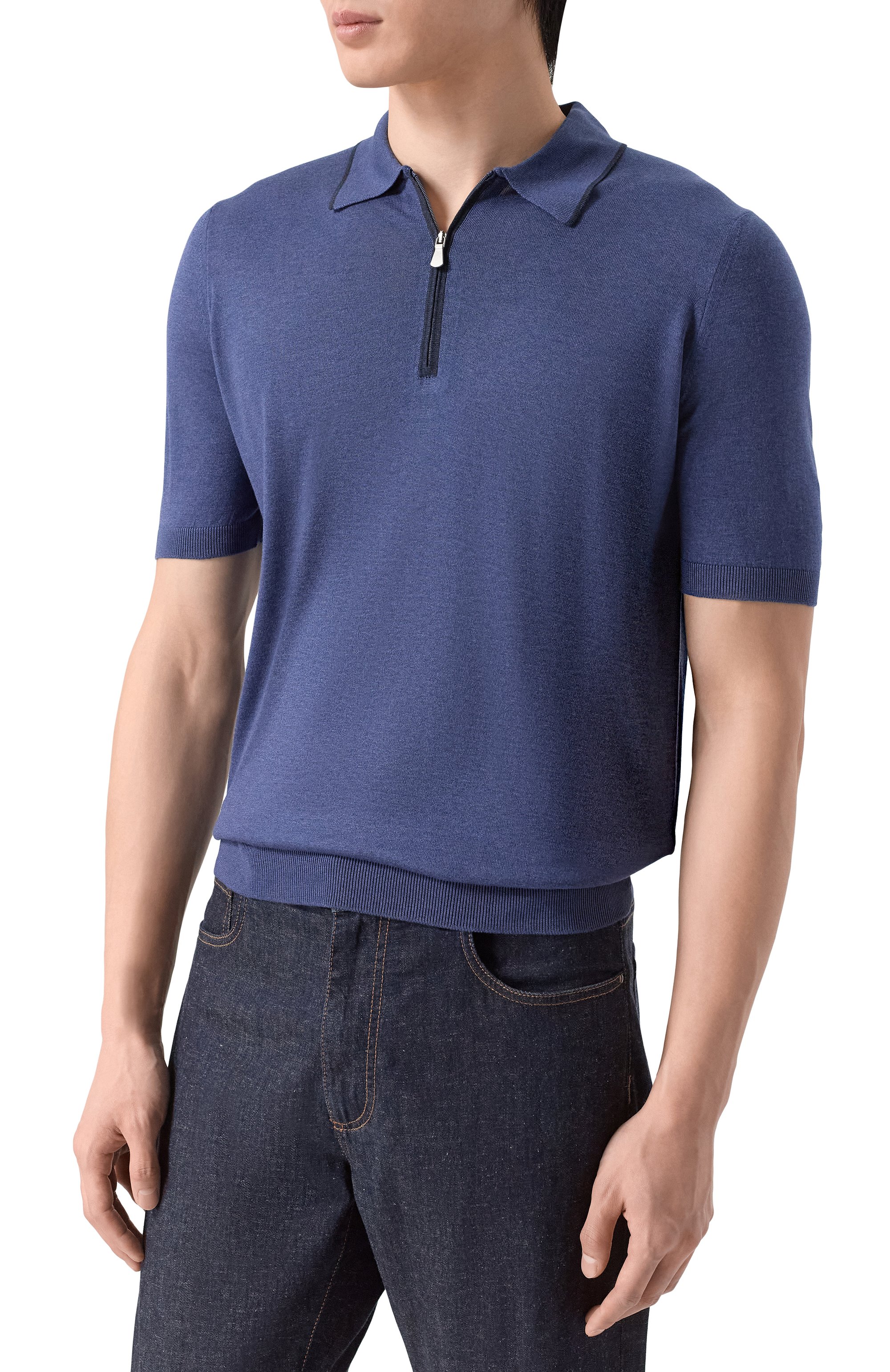 Шелковое поло GRAN SASSO, арт. 43166/23506, фото 3