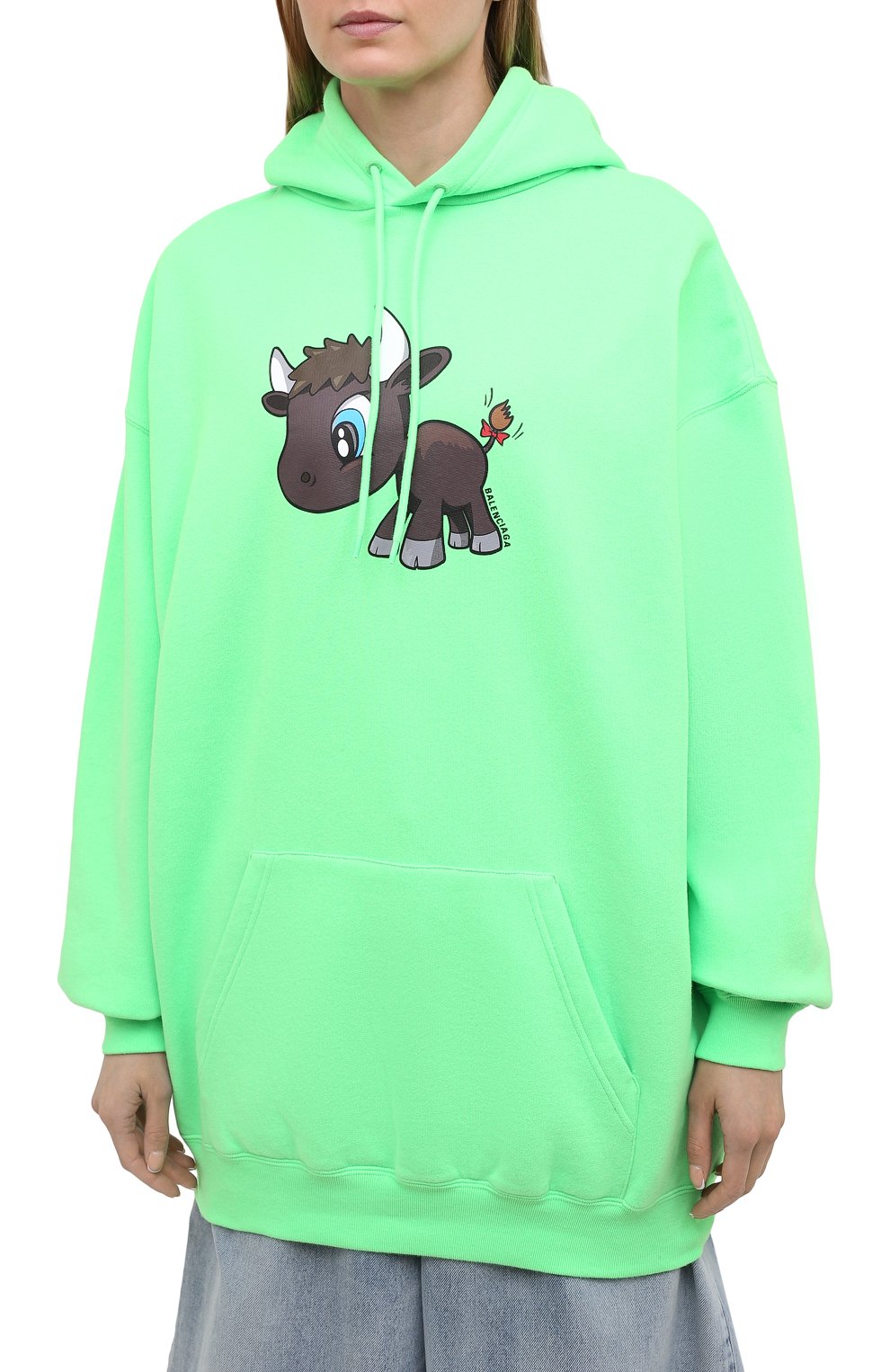 Хлопковое худи BALENCIAGA, арт. 578135/TJVE6, фото 3