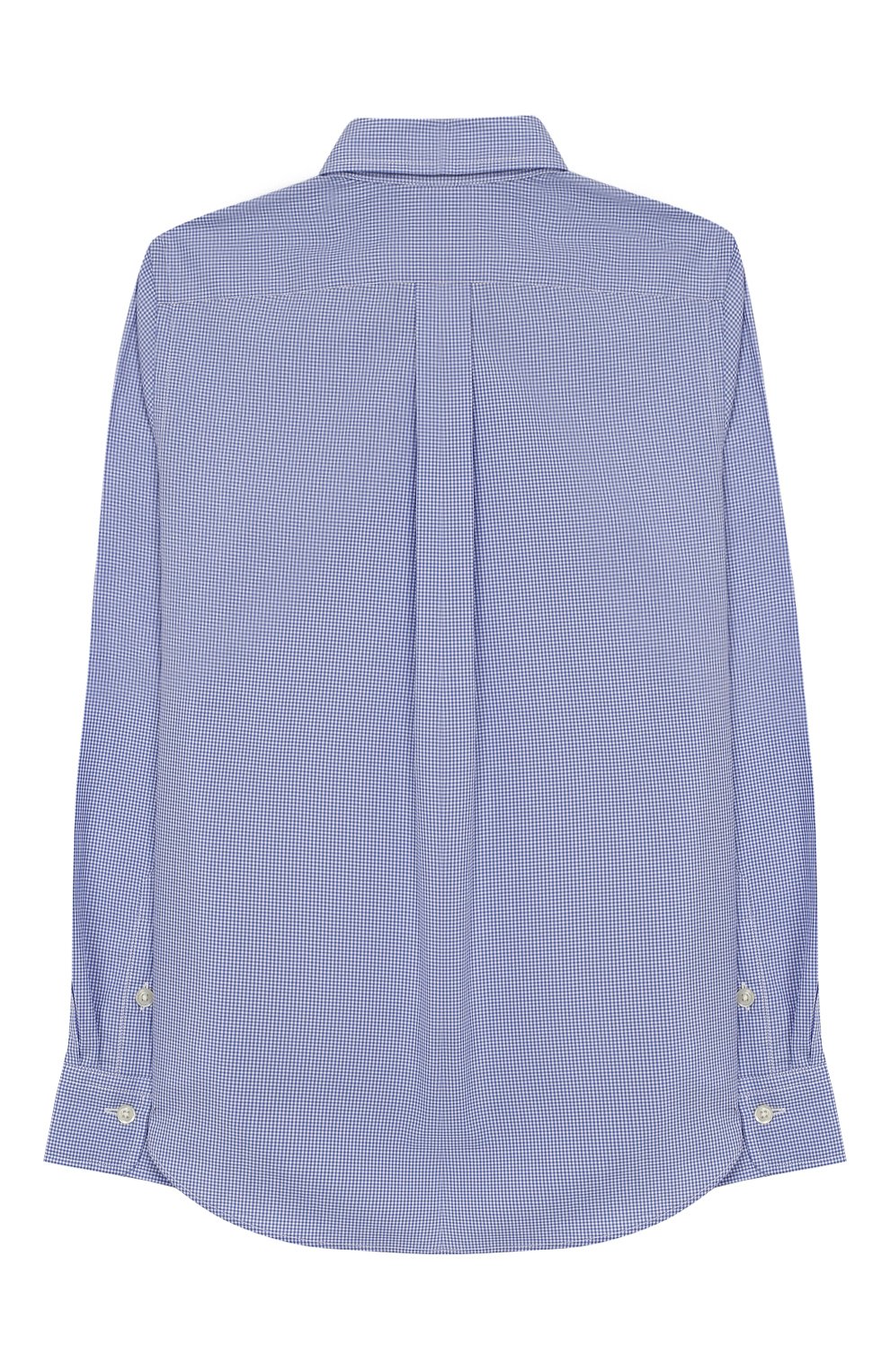 Хлопковая рубашка с воротником button down RALPH LAUREN голубого цвета по цене 8710 руб., арт. 351713548, фото 2 Хлопковая рубашка с воротником button down RALPH LAUREN, арт. 351713548, фото 2