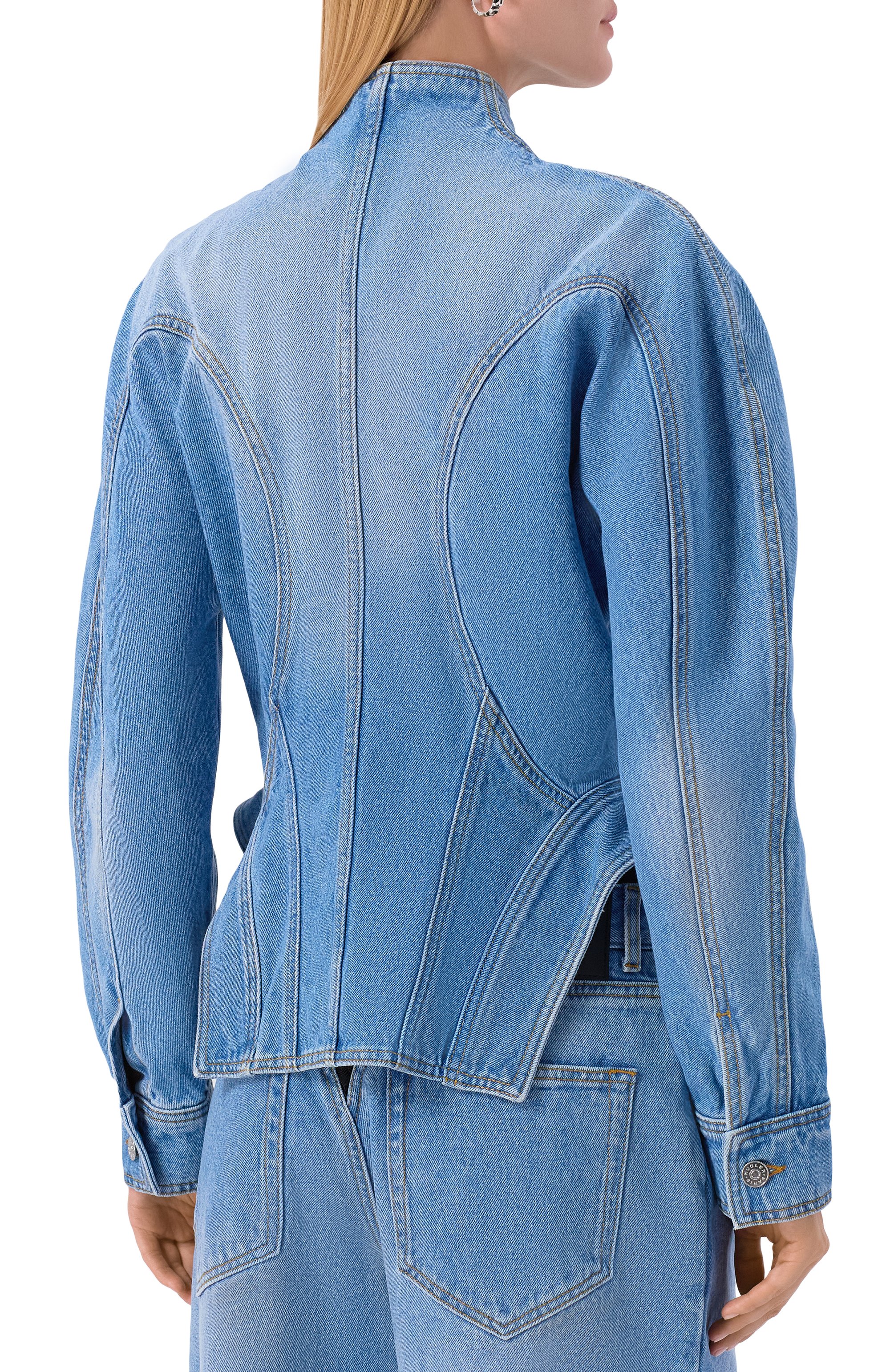 Джинсовая куртка MUGLER, арт. 25F6VE0469211, фото 4