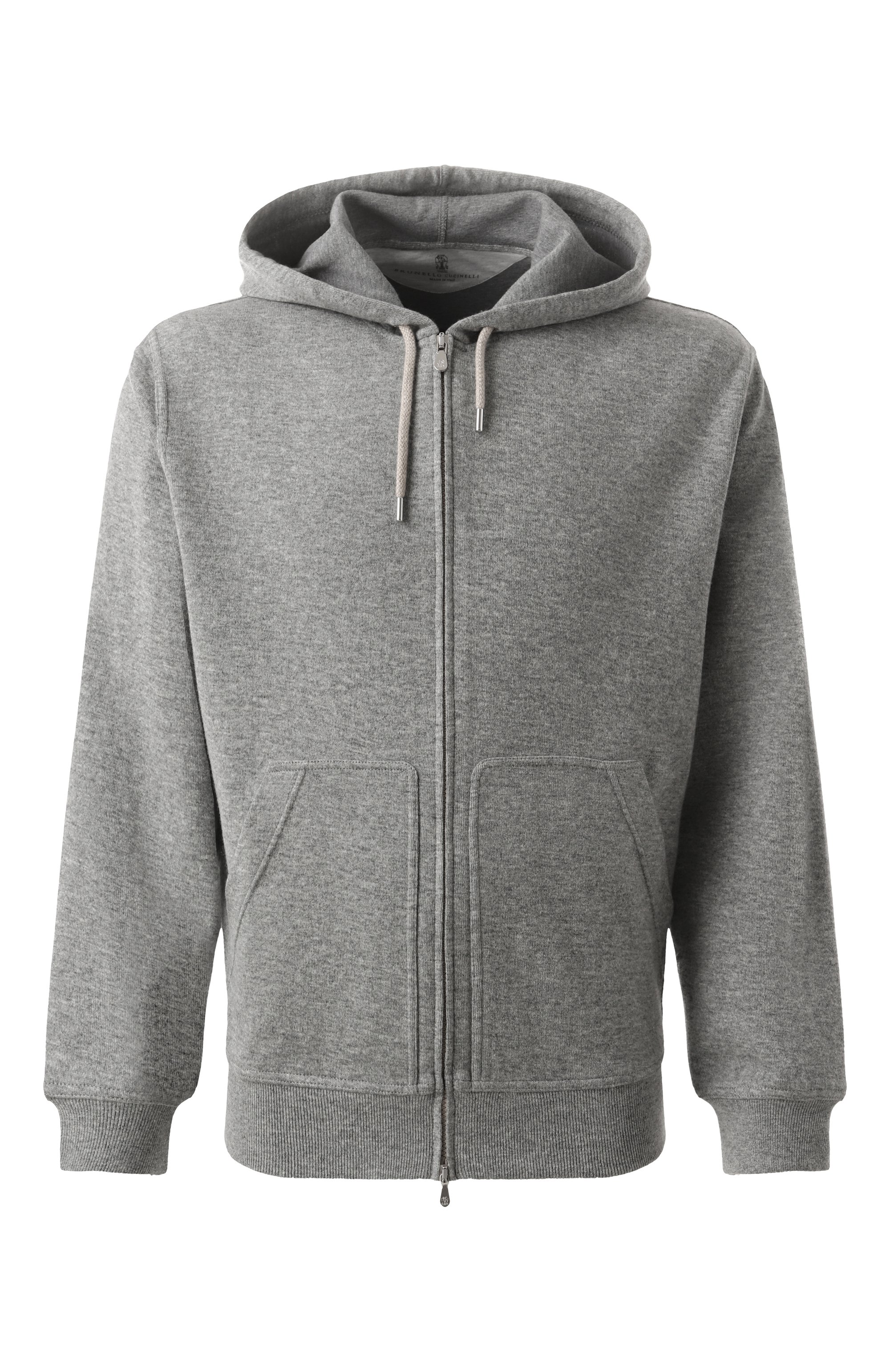 Толстовка из кашемира и хлопка BRUNELLO CUCINELLI, арт. MM8329069G, фото 1