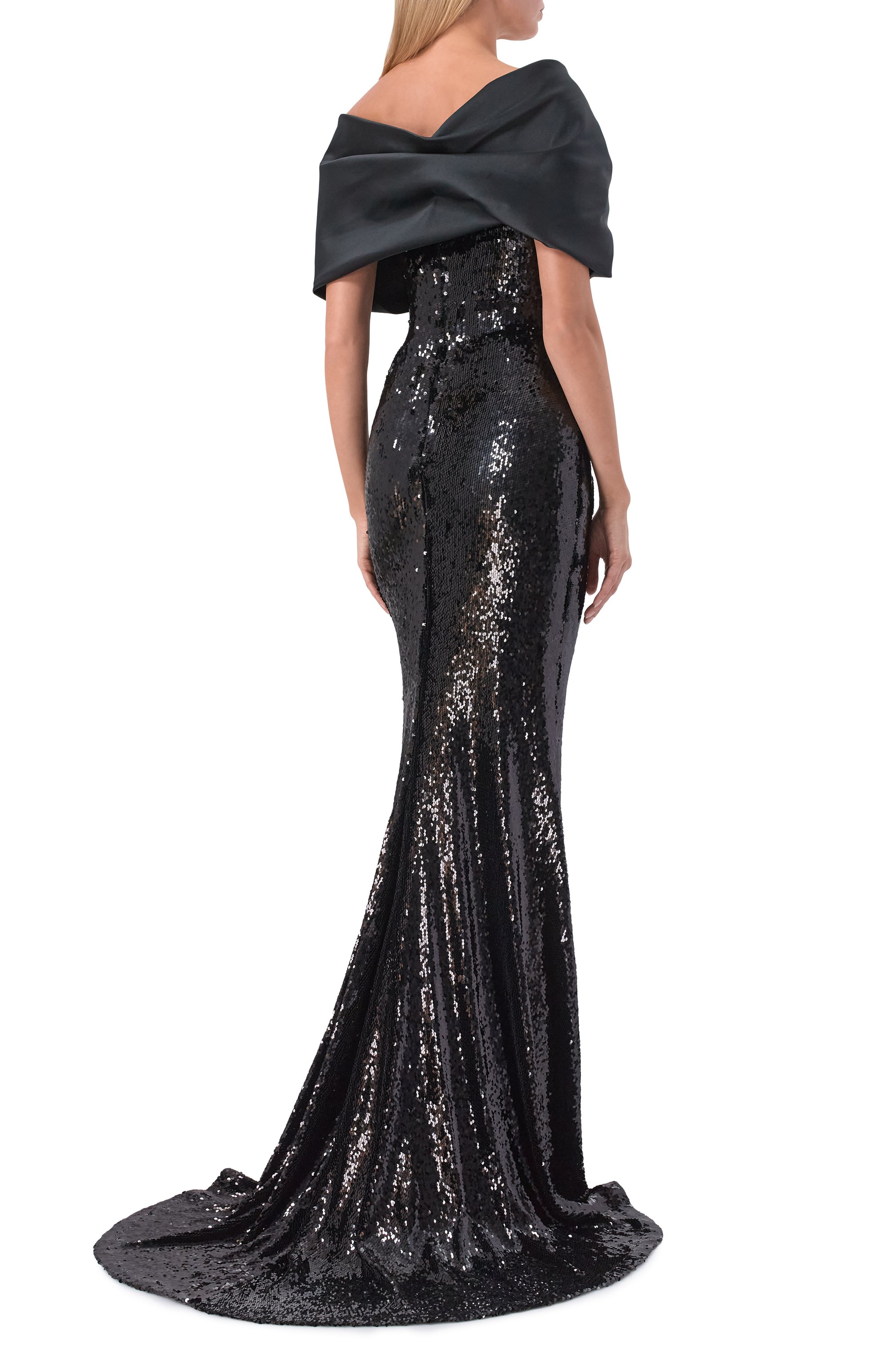 Платье с отделкой пайетками ZUHAIR MURAD, арт. PDR25037/EMSE013, фото 3
