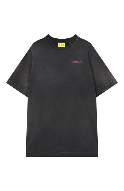Хлопковая футболка OFF-WHITE, арт. 0GAA001F25JER009/4-12