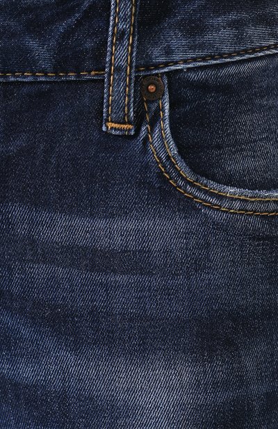 Джинсы с потертостями DSQUARED2 темно-синего цвета по цене 35600 руб., арт. S75LB0146/S30595, фото 5 Джинсы с потертостями DSQUARED2, арт. S75LB0146/S30595, фото 5