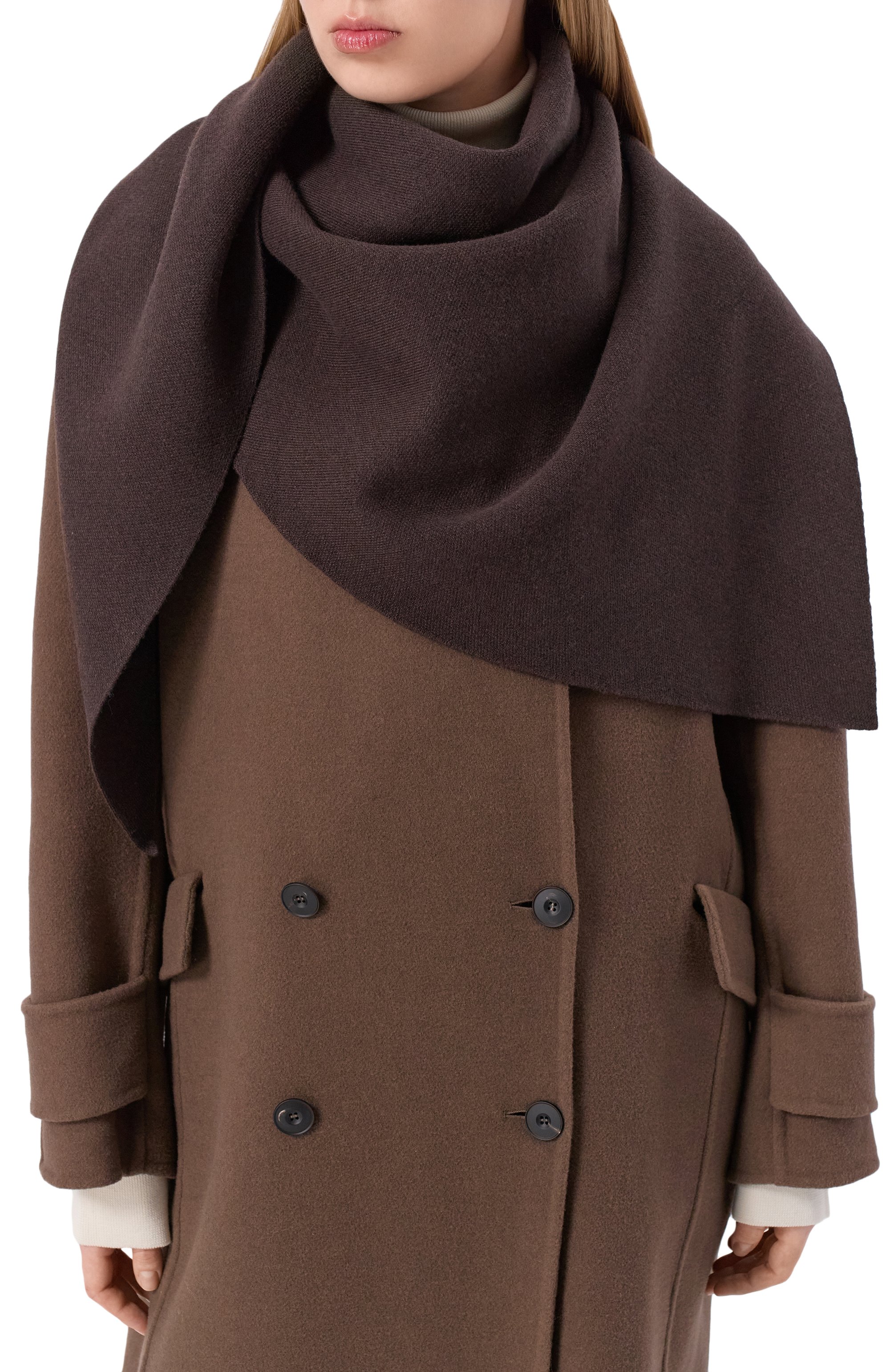 Шаль из шерсти и кашемира OFFICINE GENERALE, арт. W25XACC859, фото 2