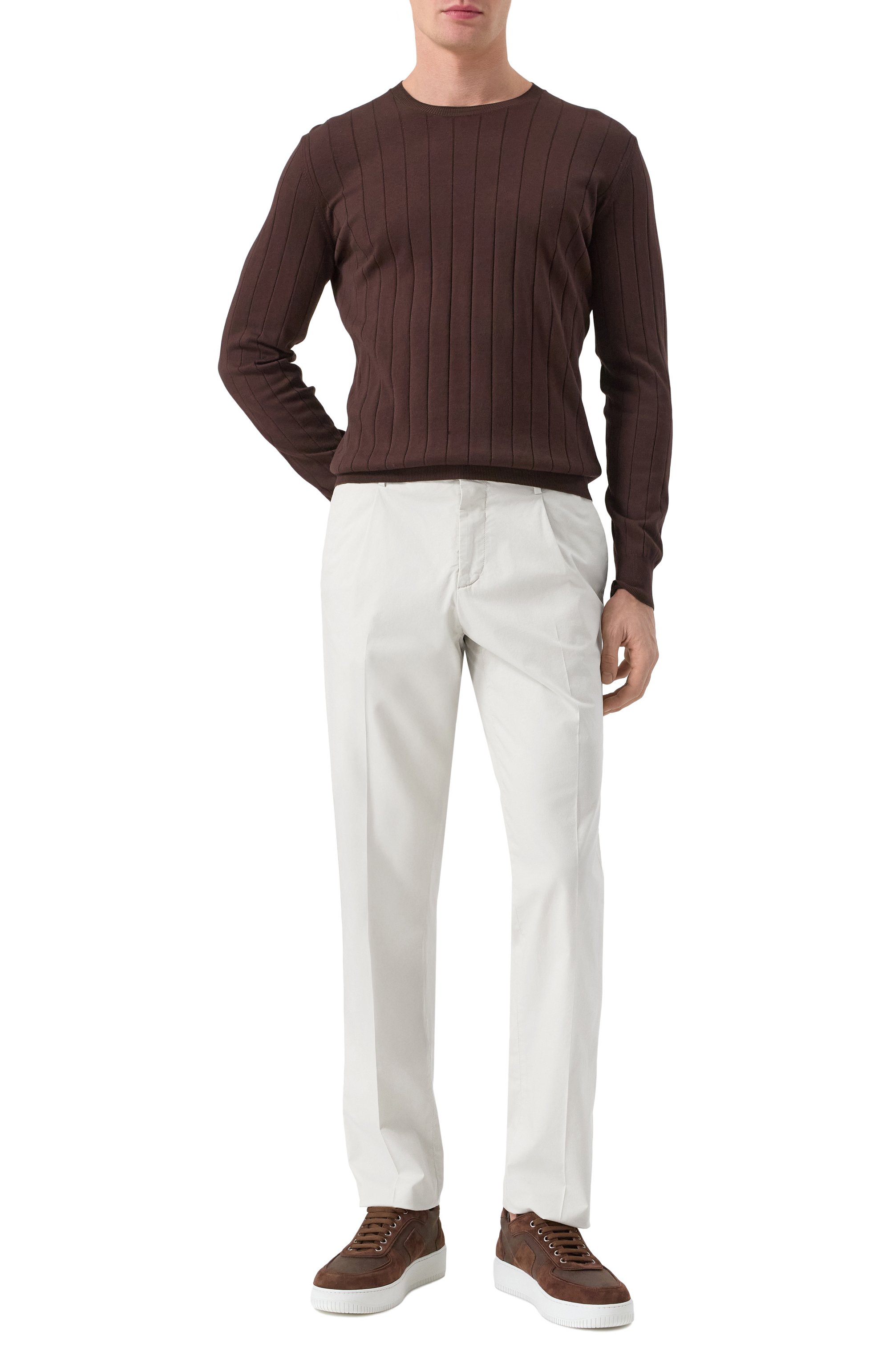 Брюки из лиоцелла и хлопка CORNELIANI, арт. 254ED6-2520127, фото 2