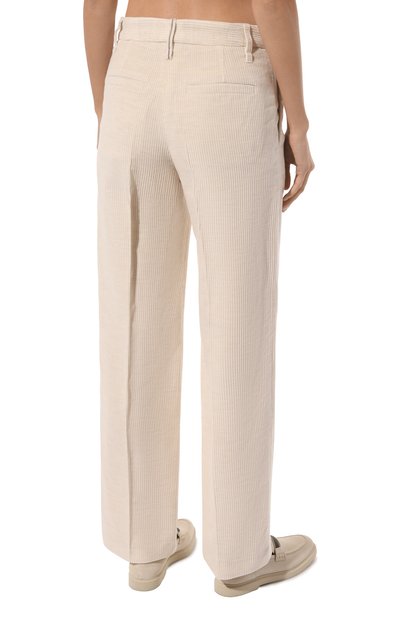 Вельветовые брюки BRUNELLO CUCINELLI кремового цвета по цене 168000 руб., арт. MP576P8699, фото 4 Вельветовые брюки BRUNELLO CUCINELLI, арт. MP576P8699, фото 4