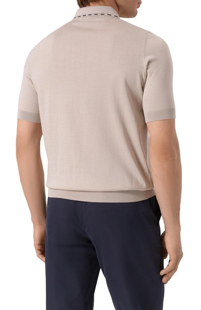 Поло из хлопка и шелка ZILLI, арт. KZP002M0144VRIS00/64, фото 4