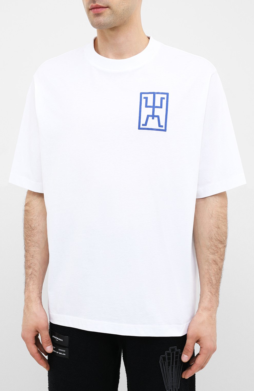 Хлопковая футболка MARCELO BURLON, арт. CMAA054E20JER010, фото 3