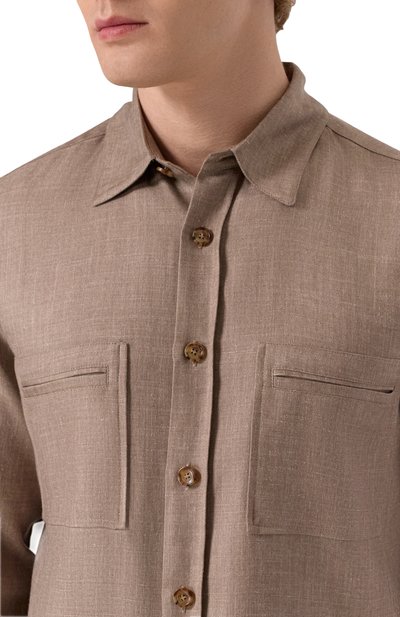 Рубашка из кашемира и шелка COLOMBO, арт. CM00382/77541-10, фото 5