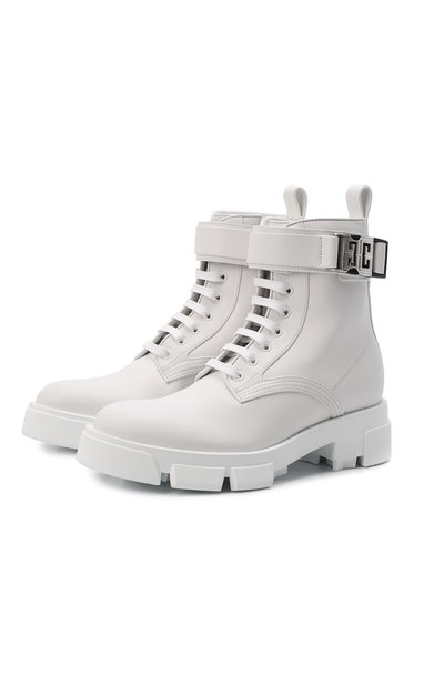 Кожаные ботинки terra GIVENCHY белого цвета по цене 164000 руб., арт. BE603PE1AJ, фото 1 Кожаные ботинки terra GIVENCHY, арт. BE603PE1AJ, фото 1