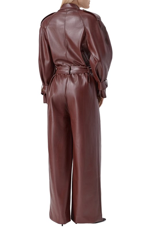 Комбинезон из экокожи ROWEN ROSE DRS_RR429/EC0 LEATHER Коричневый  DRS_RR429/EC0 LEATHER Фото 3