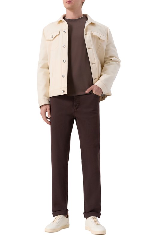Джинсы Traditional Fit Brunello Cucinelli M277UD3210 Коричневый  M277UD3210 Фото 2