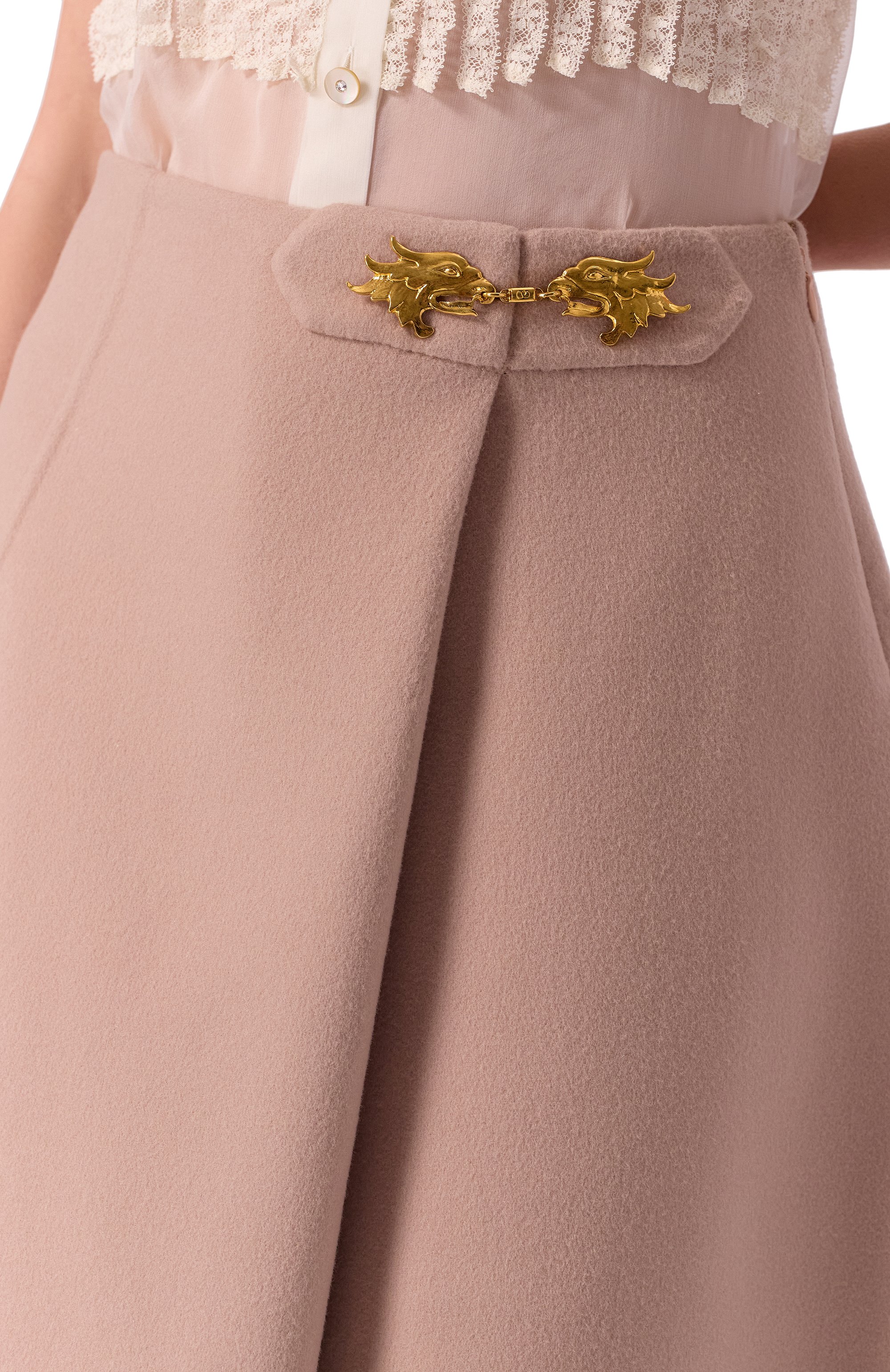 Юбка из шерсти и кашемира VALENTINO, арт. 6B3RACE16JA, фото 5