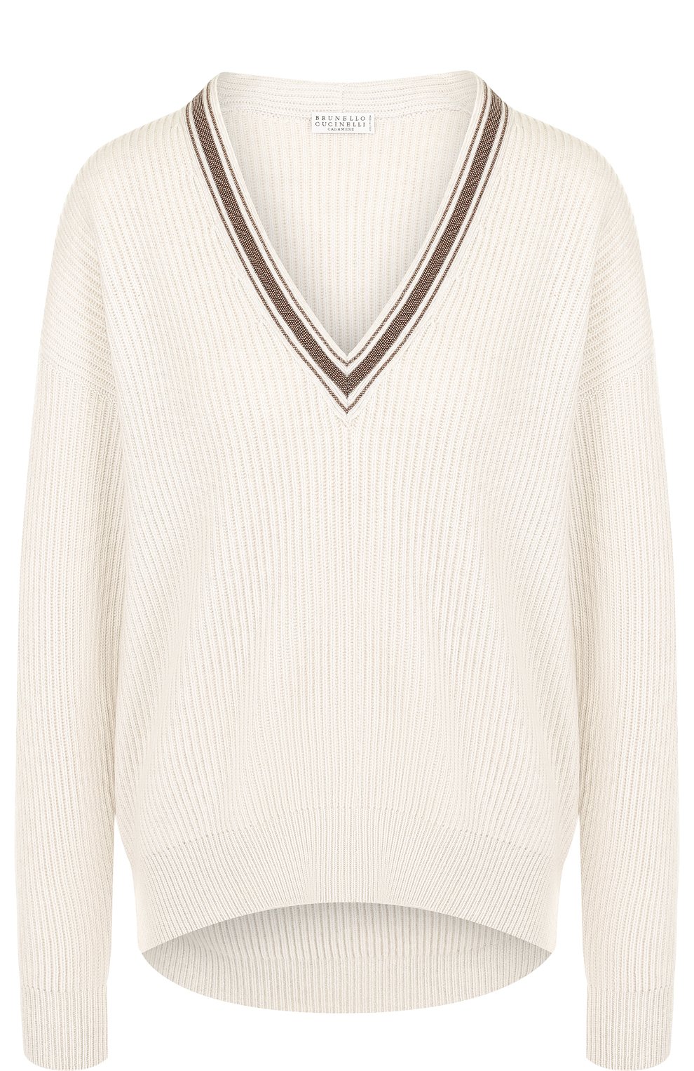Кашемировый пуловер с v-образным вырезом BRUNELLO CUCINELLI, арт. M12716802, фото 1