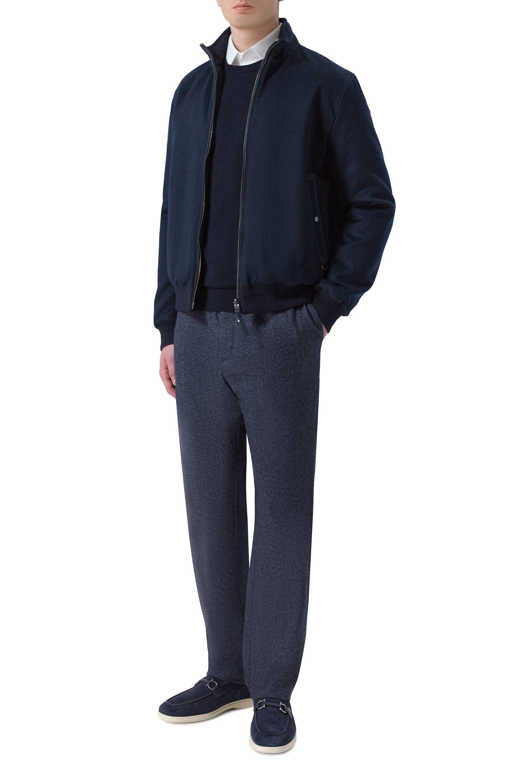 Замшевые лоферы FERRAGAMO, арт. 028298/778818_1, фото 2