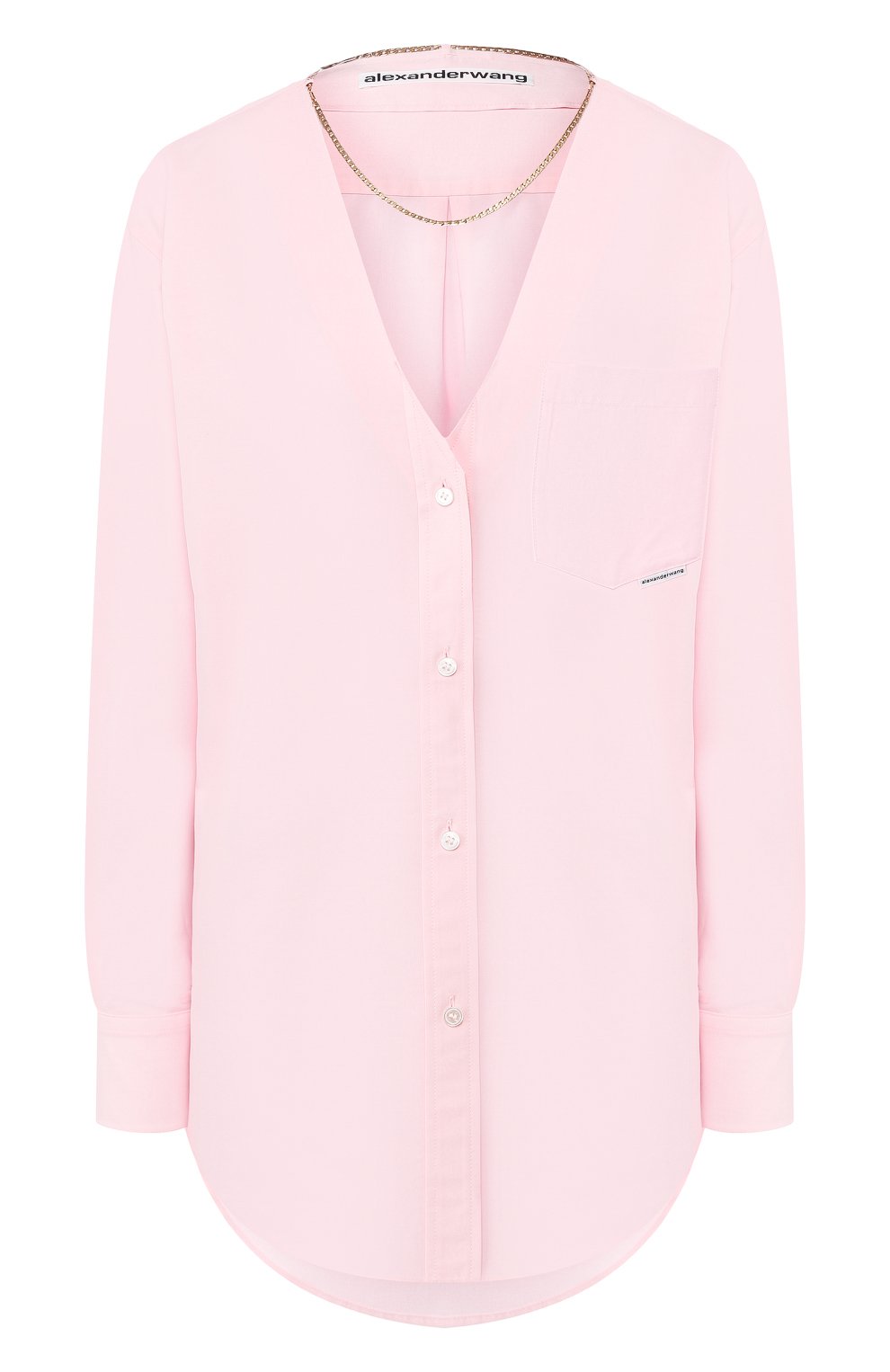 Рубашка ALEXANDER WANG розового цвета по цене 62050 руб., арт. 1WC1201300, фото 1 Рубашка ALEXANDER WANG, арт. 1WC1201300, фото 1