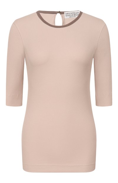 Женский хлопковый пуловер BRUNELLO CUCINELLI, арт. MG902D0300