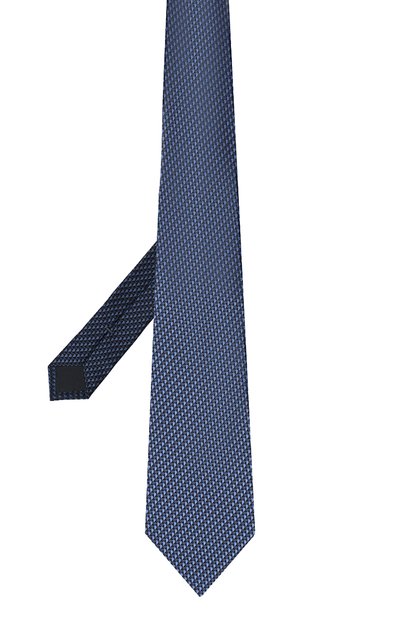 Шелковый галстук ZEGNA темно-синего цвета по цене 23700 руб., арт. Z8W09/1XW, фото 2 Шелковый галстук ZEGNA, арт. Z8W09/1XW, фото 2