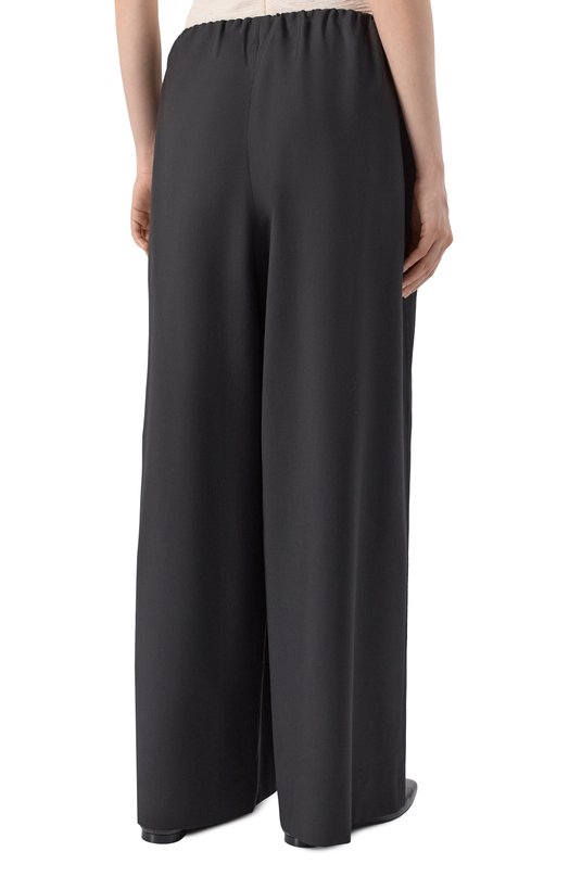 Шерстяные брюки TOTEME 261-WRB0343-FB0552 Чёрный  261-WRB0343-FB0552 Фото 3