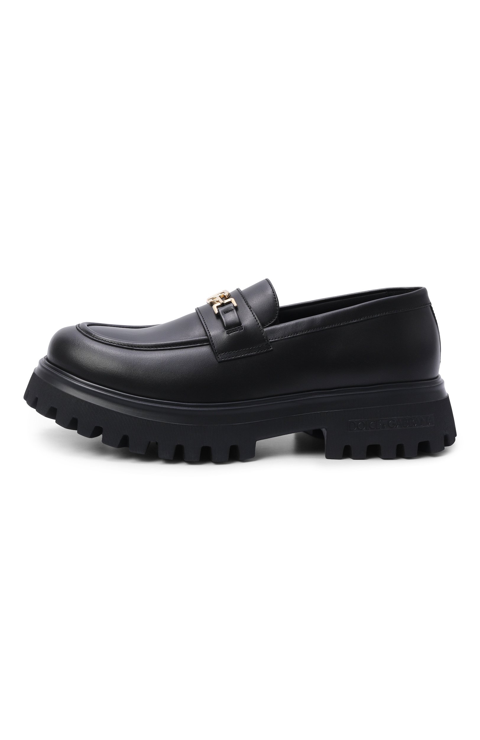 Кожаные лоферы DOLCE & GABBANA, арт. D11351/A1065, фото 2