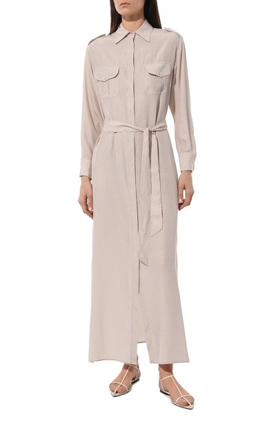 Атласное платье KITON, арт. D47H321K0978C_D47T321K0978C_D47Z321K0978C, фото 3