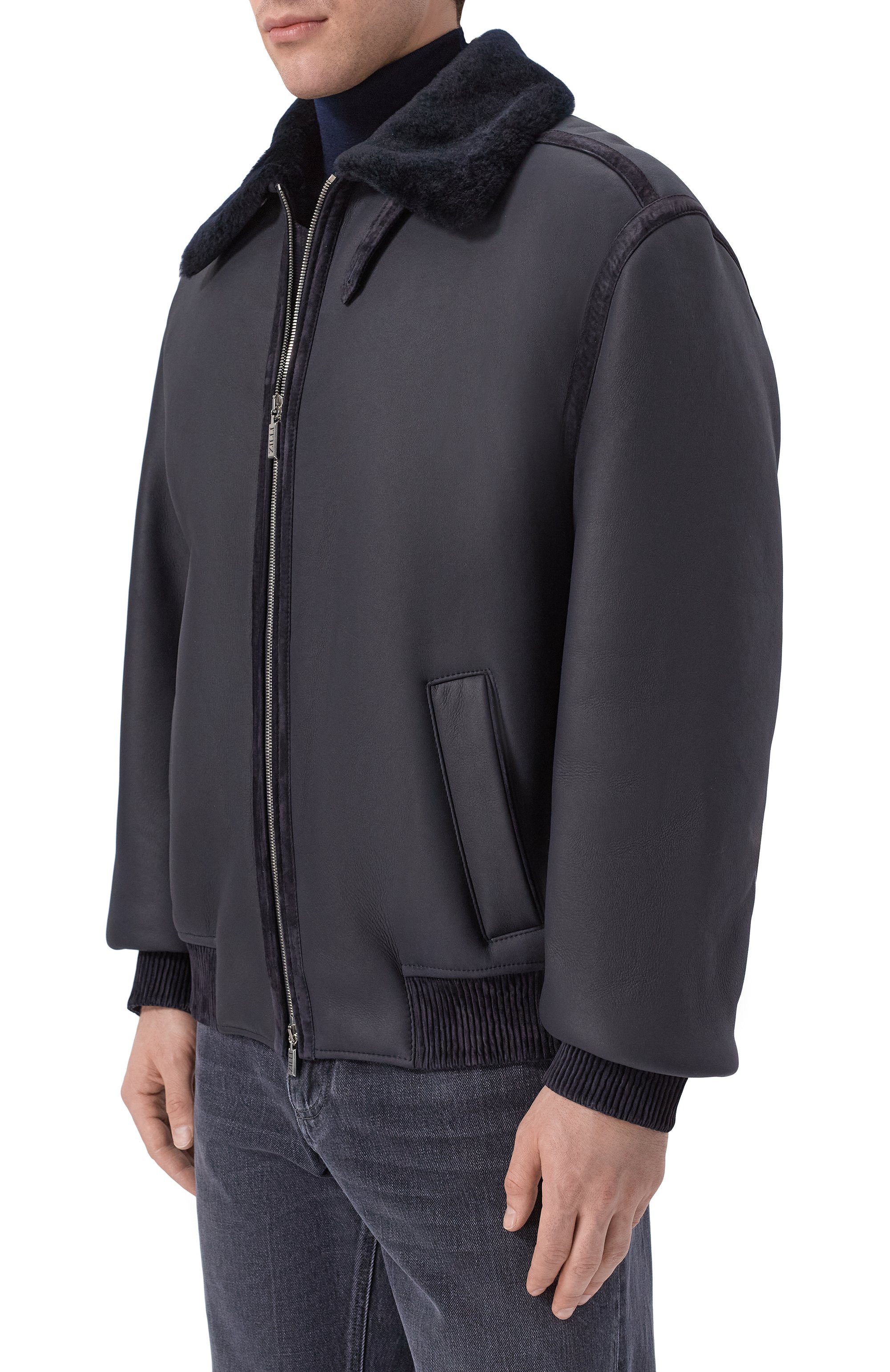 Дубленка ZILLI темно-синего цвета по цене 1500000 руб., арт. ASCA00M1969VFRI00_001, фото 3 Дубленка ZILLI, арт. ASCA00M1969VFRI00_001, фото 3